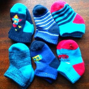 Baby socks 3 to 12m 6prs